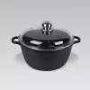 Maestro MR-4616C Topf mit Deckel 16 cm 1 l Schwarz