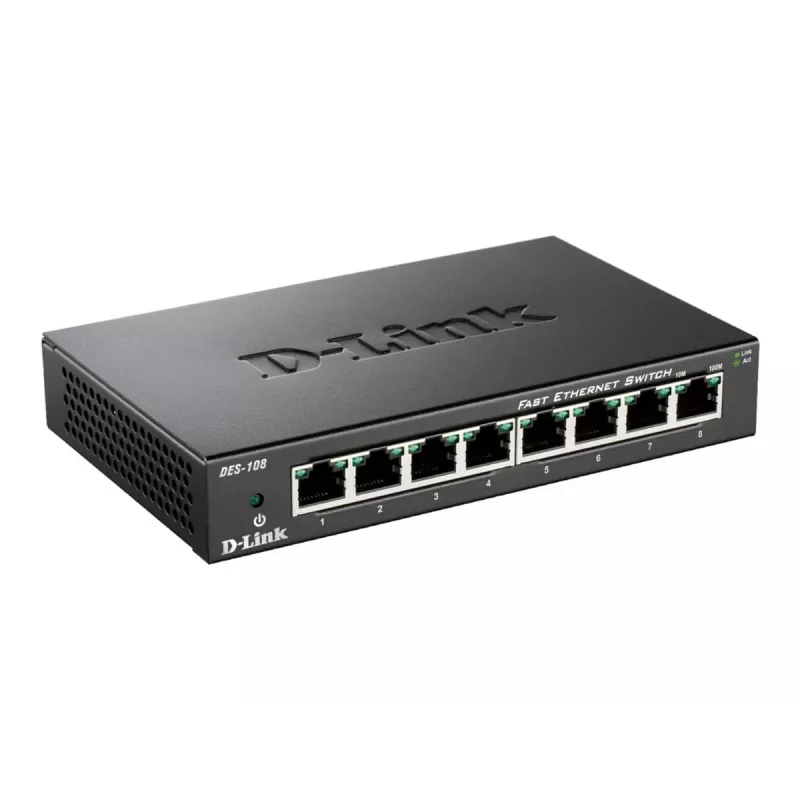 D-Link DES-108 Schwarz
