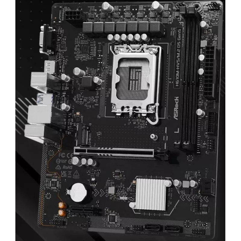Motherboard ASRock H610M-HVS/M.2 D5 GEN5 – LGA1700, DDR5, PCIe 5.0, mATX