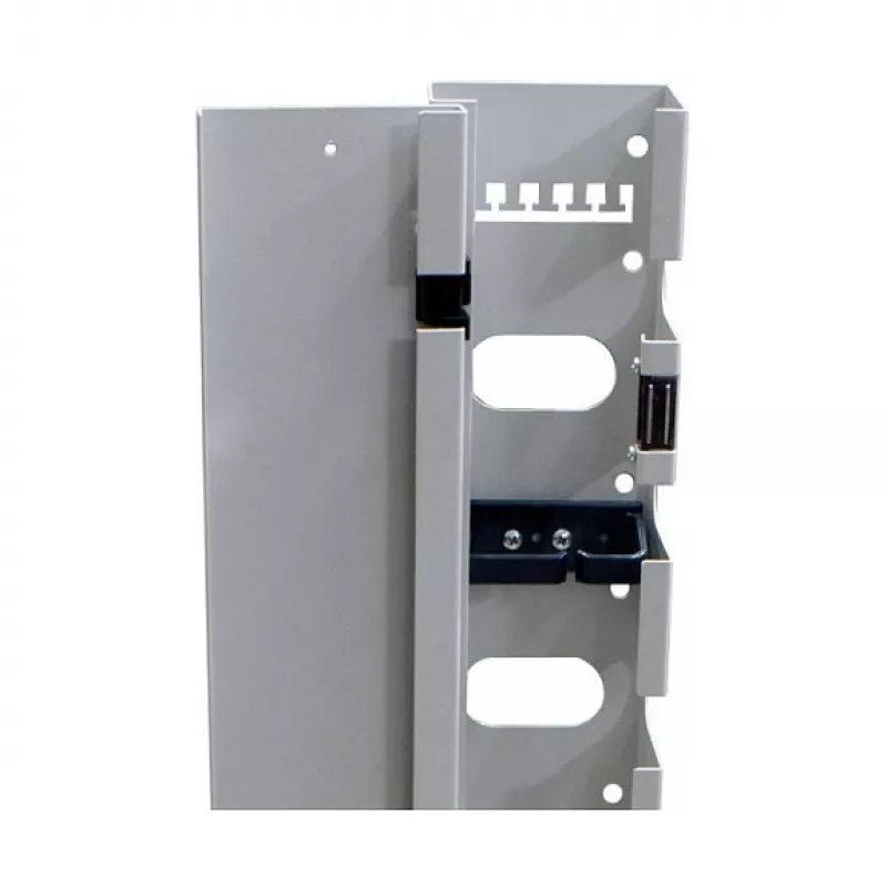 ALL-S0002116, Kabelmanagement-Panel, grau, 32U, 19 Zoll, 100 mm, 75 mm