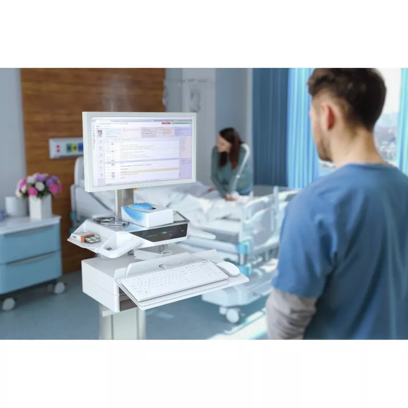 Contour Design Active Key Contour QuickClean Medizinische Tastatur IP68 Full-Size Kabelgebunden Weiß DE C8112