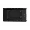 Wandmontierbarer Rack LANBERG WF02-6606-10B 6U 600x374,3x600 mm Edelstahl schwarz