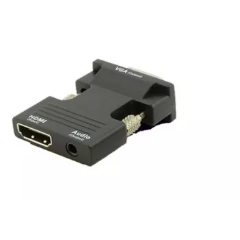 Microconnect HDMIVGAAUDIOB Kabel-Adapter VGA (D-Sub) HDMI + Audio Schwarz