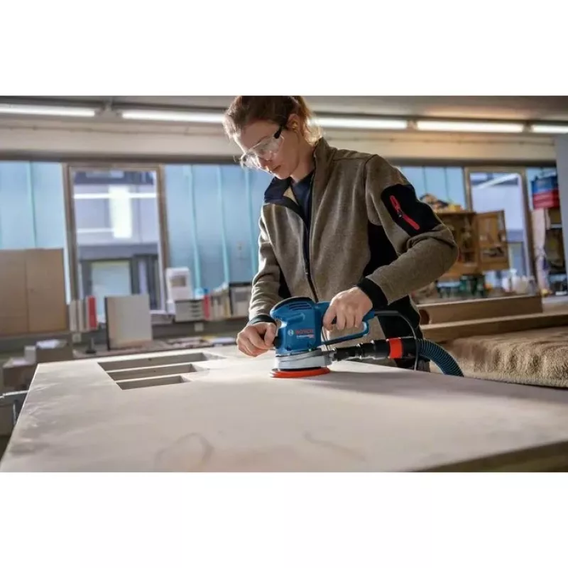 Bosch GEX 34-150 Professional Exzenterschleifer 12000 U/min 24000 OPM Schwarz, Blau, Grau, Rot