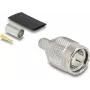 Koaxial-Crimpstecker DELOCK TNC für RG-59 mit Schrumpfschlauch 91776
