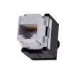 Keystone-Modul A-LAN MKB-U6-1 — RJ45 U/UTP Cat6, 22/26 AWG, schwarz/weißes ABS-Gehäuse