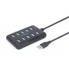 USB-Hub Gembird UHB-U2P10P-01 — 10-Port-USB-2.0-Hub