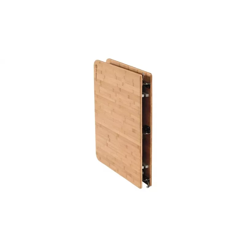 Outwell Custer L Brown Campingtisch — Bambustischplatte, Aluminiumrahmen, 700×1200 mm, 11,5 kg