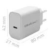 QOLTEC Super Quick PD-Ladegerät 20W USB-C (5V/12V) – Tragbares Schnellladegerät