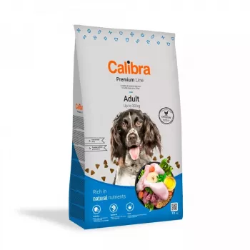 Trockenfutter für Hunde Calibra Premium Line Adult Chicken 12 kg – Erhaltungsfutter für ausgewachsene Hunde, 24 % Protein, 13 % Fett