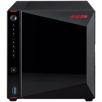 ASUSTOR Nimbustor 4 AS5304T - NAS-Server - 4 Bays - SATA 6Gb/s - RAID 0, 1, 5, 6, 10, JBOD - RAM 4GB - 2,5 Gigabit Ethernet - iSCSI Support (90-AS5304T00-MD30)
