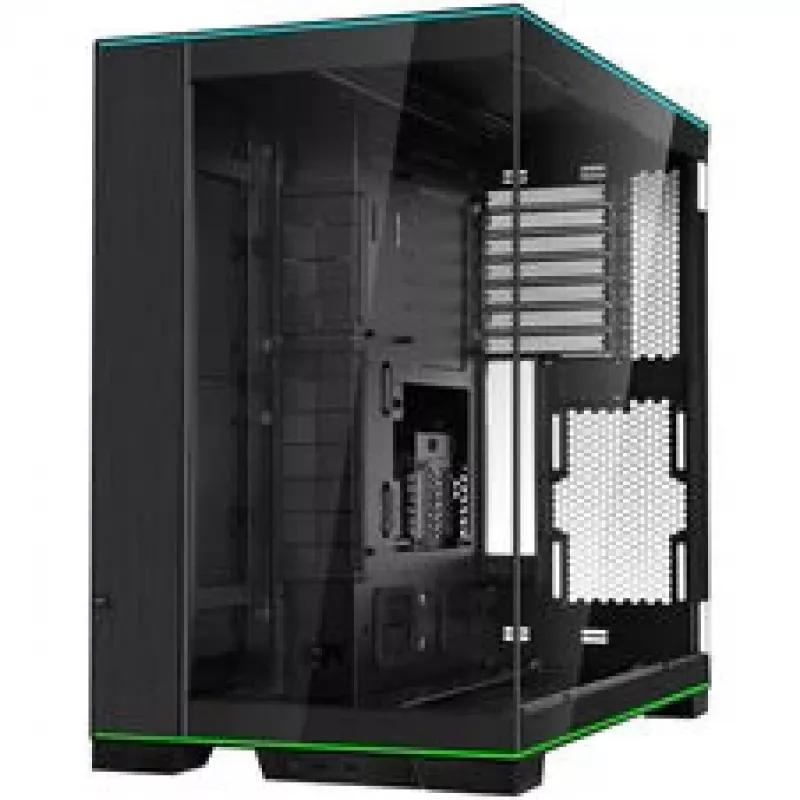 Lian Li O11 Dynamic EVO RGB PC-Gehäuse-Bundle, Midi-Tower, ARGB, gehärtetes Glas + 6x UNI FAN SL-INF Reverse Blade Lüfter - schwarz