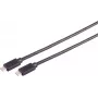 USB-Kabel S/CONN 13-62015 USB 3.2 Gen 2x2 0,5 m USB C Schwarz
