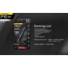 Taktische Taschenlampe Nitecore P10 V2 — 1000 lm, IP68 wasserdicht, stoßfest, 95 g, 18650/CR123 kompatibel