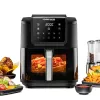 Heißluftfritteuse Rommelsbacher FRH 1700 Single 8 L Standgerät 1700 W mit 10 Programmen und LED-Anzeige