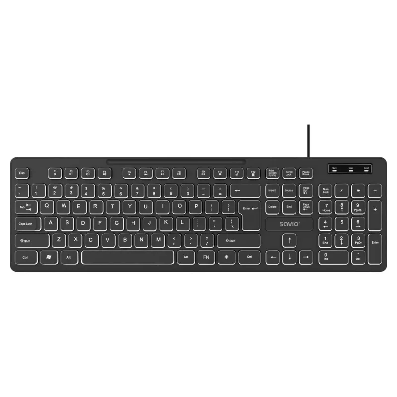 Savio KB-04 Tastatur Home/Office USB QWERTY UK International Schwarz