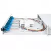 GLASFASER-SPLEISSBOX LC OS2 1U 12XLC OS2 PIGTAILS KUPPLER