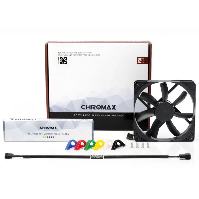 Noctua NF-S12A PWM chromax.black.swap 120mm Gehäuselüfter