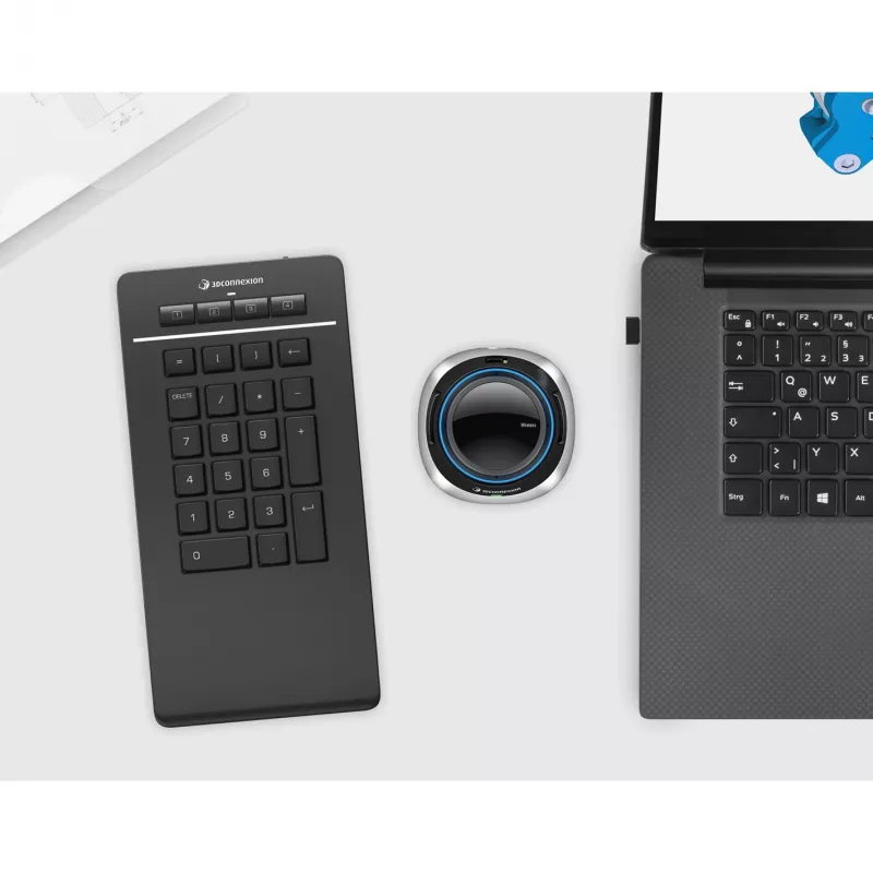 3Dconnexion Numpad Pro 3DX-700105 Kabelloses Nummernfeld