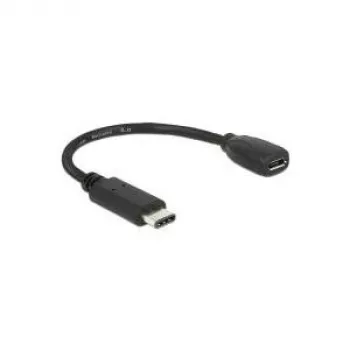 USB-Kabel DeLOCK 65578 USB 2.0 0,15 m USB-C Micro-USB B Schwarz