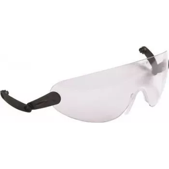 3M Hard Hat Integrated Safety Glasses, Clear, V9C, Schwarz, Transparent
