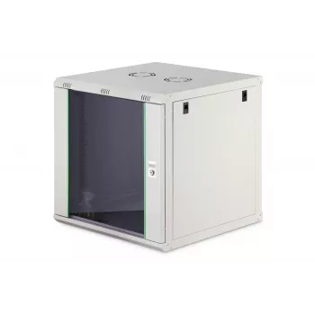 Wandmontagerack DIGITUS Dynamic-N 12U 600x600 mm IP20, Schlüsselschloss, Kabelmanagement, unmontiert