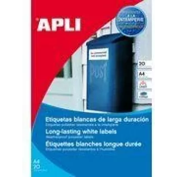 Selbstklebendes Druckeretikett APLI 12112 4,57x2,12 cm 960 Etiketten