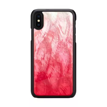 Smartphone-Hülle iKins für iPhone XS / XS S – pink lake und schwarz, Schutzhülle
