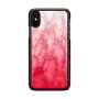 Smartphone-Hülle iKins für iPhone XS / XS S – pink lake und schwarz, Schutzhülle