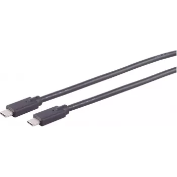 USB-Kabel S/CONN 13-28045 USB 2.0 3 m USB C Schwarz