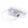 Laptop-Dock / Port-Replikator Satechi ST-UCICHS USB 3.2 Gen 1 Type-C, USB-A-Anschlüsse, SD/MicroSD, Silber
