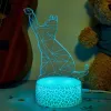 Tisch-/Dekorative LED-Leuchte MANTA SNL119RGB RGB 3D-Tierleuchte für Innenraumdekoration