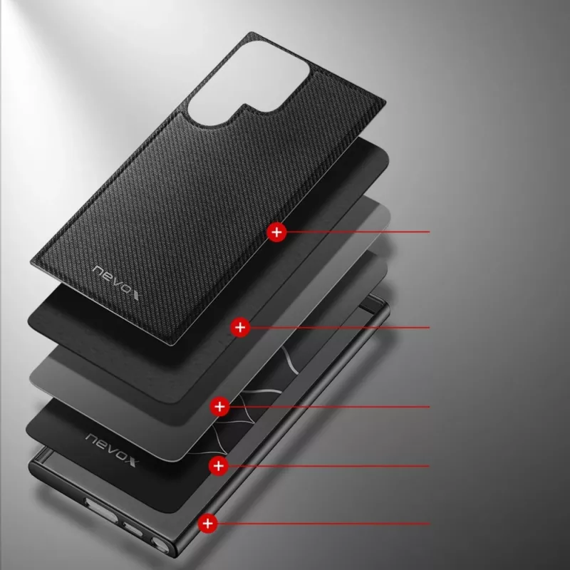 Nevox StyleShell NYLO - Samsung Galaxy S25 Ultra, Schwarz