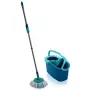 Wischsystem-Eimer Leifheit Clean Twist Disc Mop — 20 L, 360° drehbarer Moppkopf, Metall und Kunststoff, blau