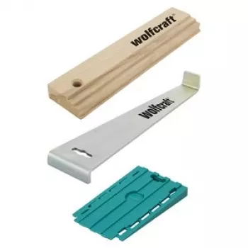 Verlegewerkzeug Wolfcraft 6975000 für Laminat und Parkett, grau, 3er-Pack