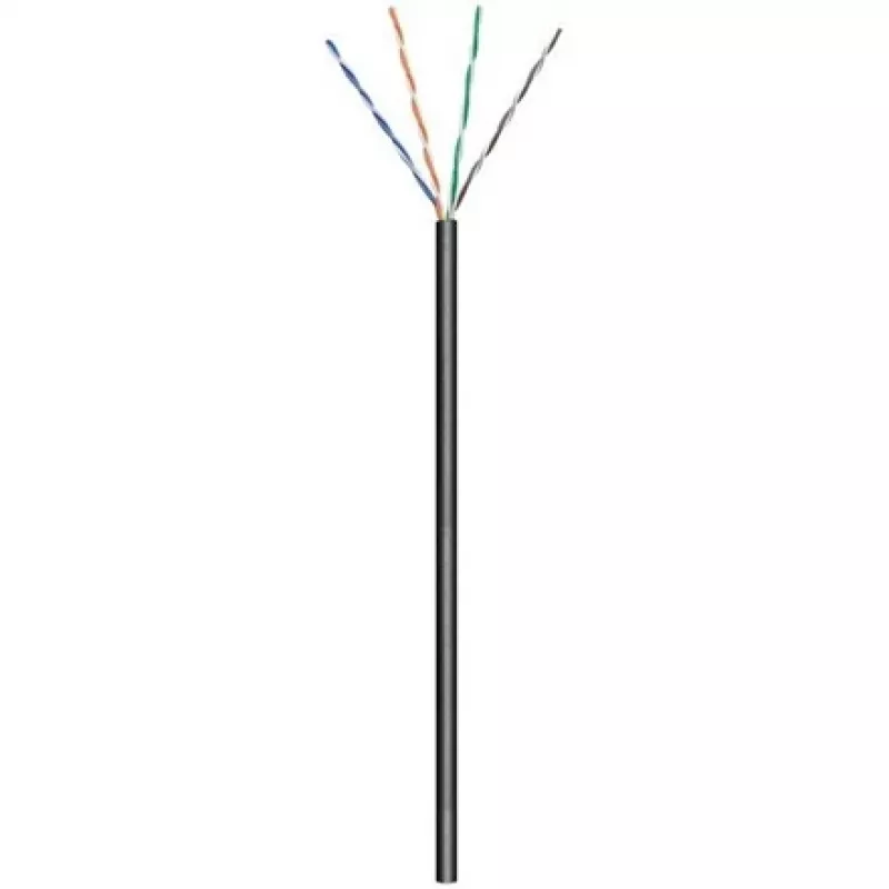Netzwerkkabel Goobay CAT 5e U/UTP 100m Schwarz
