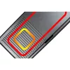 Elektrischer Tischgrill Rommelsbacher BBQ 2003 — 1900 W, 50×25 cm, gerippt + Teppanyaki, stufenloser Thermostat, silber/schwarz