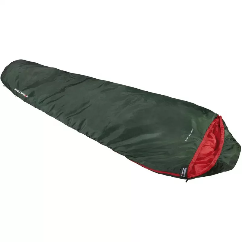 High Peak Lite Pak 1200 Mumienschlafsack Polyester Grün, Rot 23263