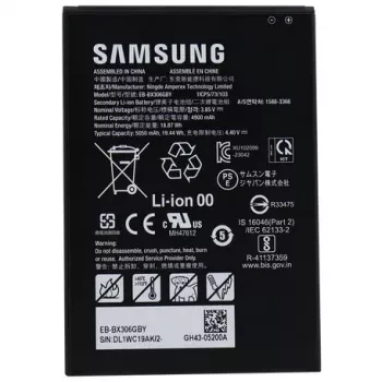 Samsung Ersatzakku für Tab Active5 - Nennkapazität: 4900 mAh 18,87 Wh, Typische Kapazität: 5050 mAh 19,44 Wh (GP-PBX300ASABW)