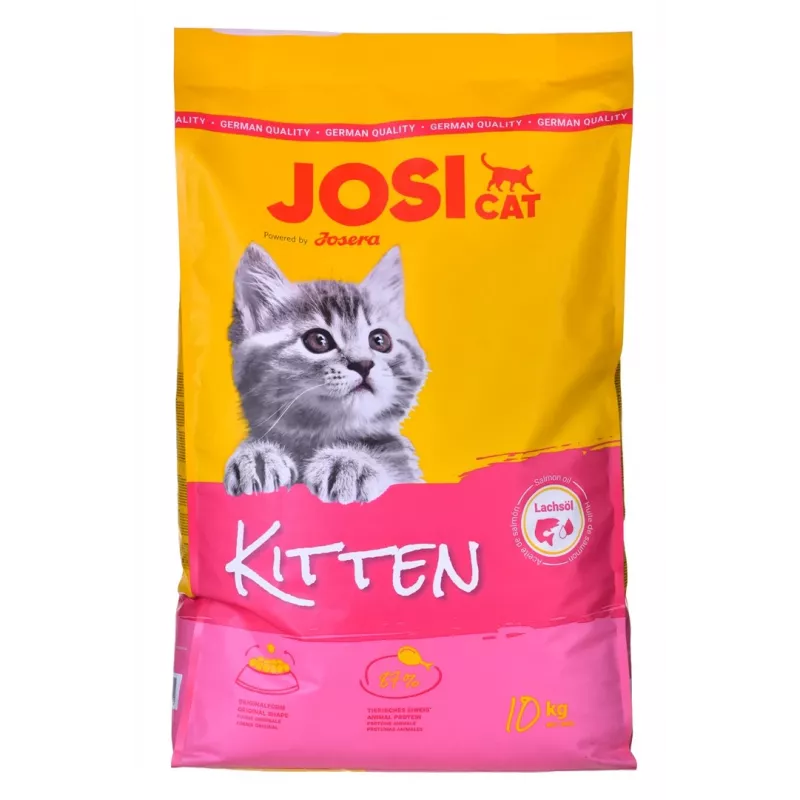 Trockenfutter für Kätzchen JosiCat Kitten 10 kg – Alleinfuttermittel für heranwachsende Kätzchen