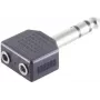 ShiverPeaks BS57071 Kabelverbinder 6,3 mm Schwarz Edelstahl Stecker/Buchse