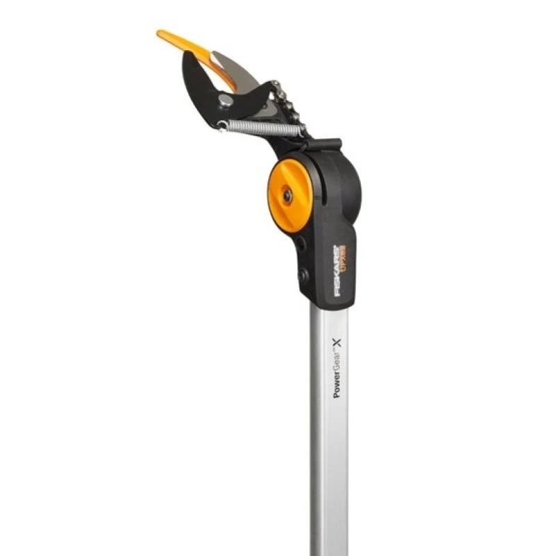 Astschere Fiskars UPX82 Amboss — Hand-Astschere für holzige Stämme, schwarz/blau/grau