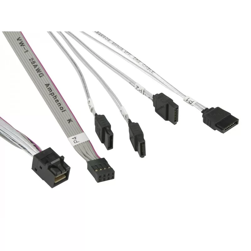 Supermicro - SATA-/SAS-Kabel - Mini SAS HD (SFF-8643) auf SATA - 50/50/60/70 cm - für A+ Server 1013, SuperServer 5018, 5019, 5019S, SuperStorage Server 5019D8