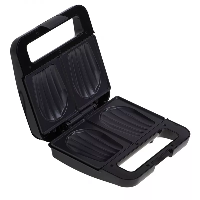 Toaster Adler AD 3079 — Einzelne Antihaftplatte, 750 W, schwarz, vertikale Aufbewahrung