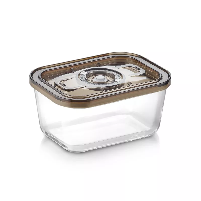Caso Glas-Vakuumbehälter mit Kunststoffdeckel | VacuBoxx Eco M | Transparent
