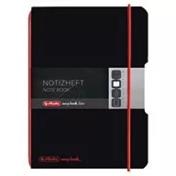 Schreibheft Herlitz 11361599 A6 40 Blatt Schwarz
