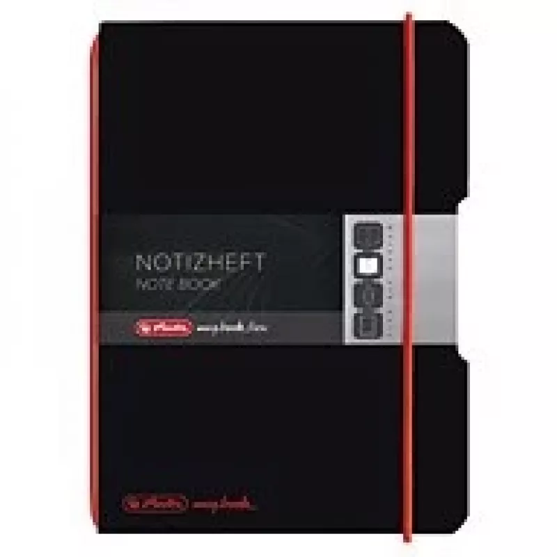 Schreibheft Herlitz 11361599 A6 40 Blatt Schwarz