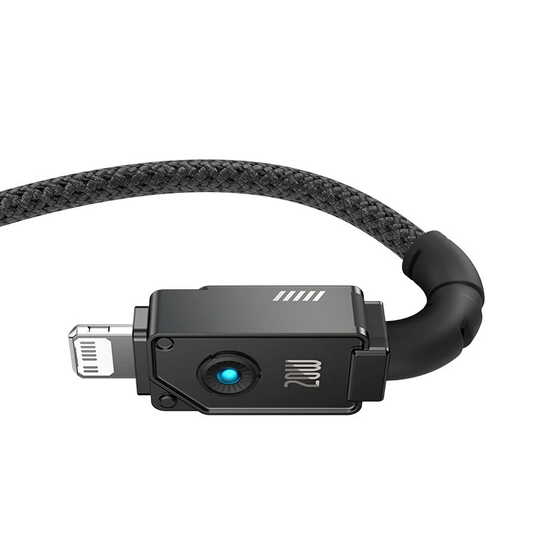 Baseus Unbreakable USB C-zu-iP-Kabel 2 m 20 W Schwarz