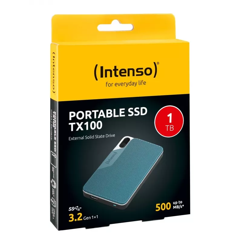Intenso SSD TX100 1,8 Zoll 1 TB USB 3.2 Extern