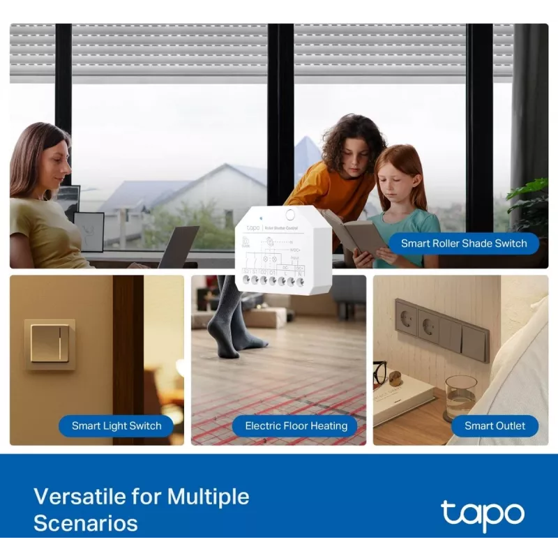 TP-Link Smart Switch Modul, Schaltaktor, 7 Kanäle, 2400 MHz, Weiß, AC, 150 W